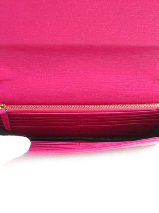 Auth GUCCI Chain Wallet Crossbody Bag Pink Leather/Goldtone - 55945a main image 3